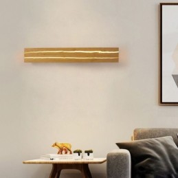 Applique murale moderne en bois pour entrée, couloir, chevet, style nordique