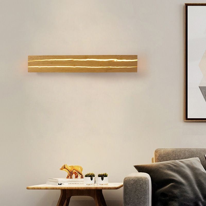 Applique murale moderne en bois pour entrée, couloir, chevet, style nordique