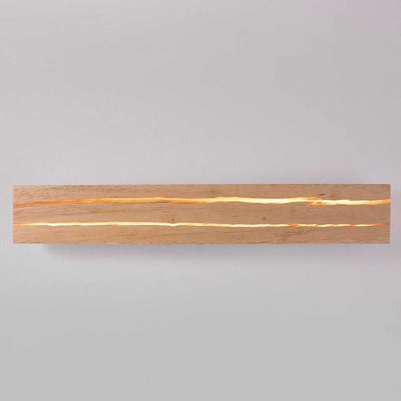 Applique murale moderne en bois pour entrée, couloir, chevet, style nordique