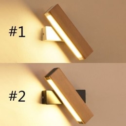 Applique murale européenne en bois massif, éclairage de chevet, lampes modernes et simples