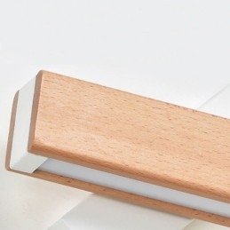Applique murale européenne en bois massif, éclairage de chevet, lampes modernes et simples