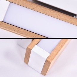 Applique murale européenne en bois massif, éclairage de chevet, lampes modernes et simples