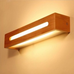 Applique murale moderne en bois pour entrée, couloir, chevet, style nordique