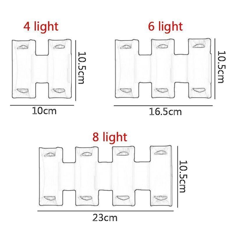 Applique murale étanche moderne en aluminium pour jardin et porche