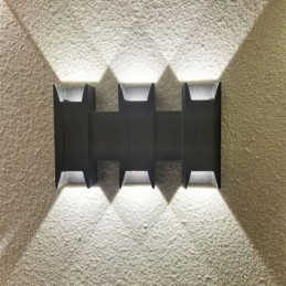 Applique murale étanche moderne en aluminium pour jardin et porche