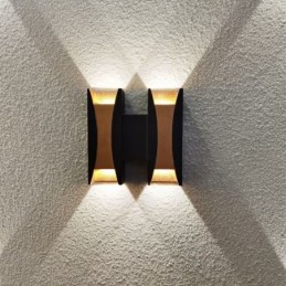 Applique murale étanche moderne en aluminium pour jardin et porche