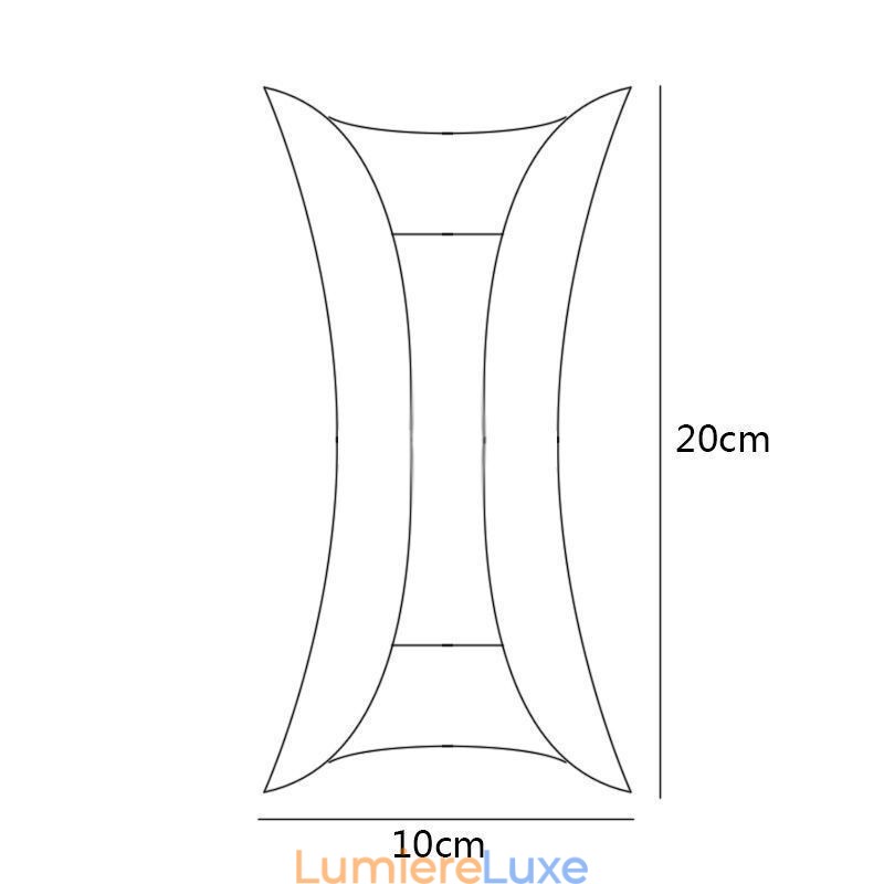 Applique murale moderne étanche pour cour, balcon, couloir