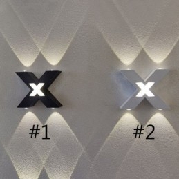 Applique murale Art Déco en aluminium, éclairage d'intérieur vers le haut et vers le bas