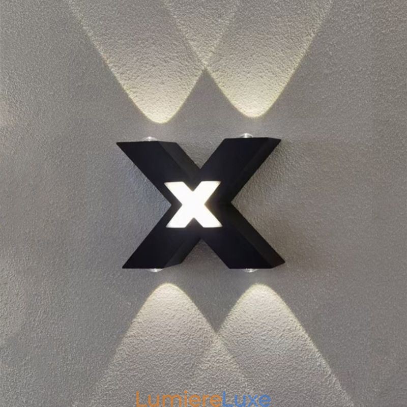 Applique murale Art Déco en aluminium, éclairage d'intérieur vers le haut et vers le bas