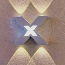 Applique murale Art Déco en aluminium, éclairage d'intérieur vers le haut et vers le bas