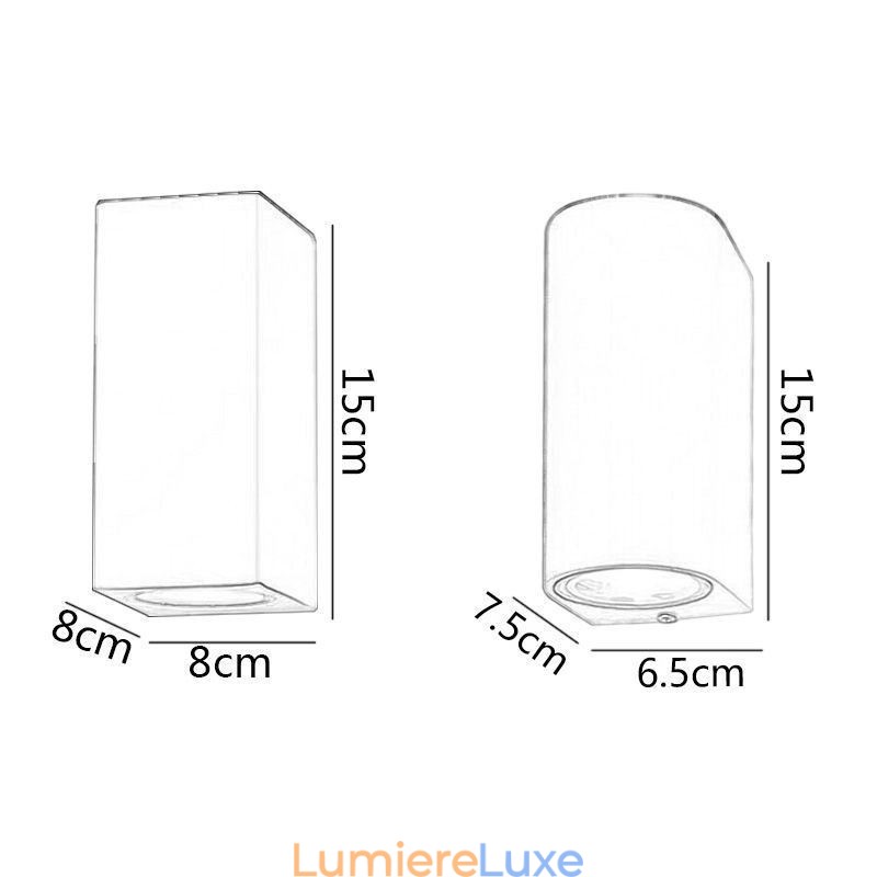 Applique murale moderne et simple en aluminium pour intérieur