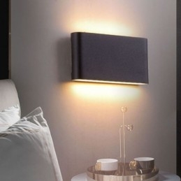 Applique murale d'intérieur moderne et simple en aluminium, imperméable et artistique