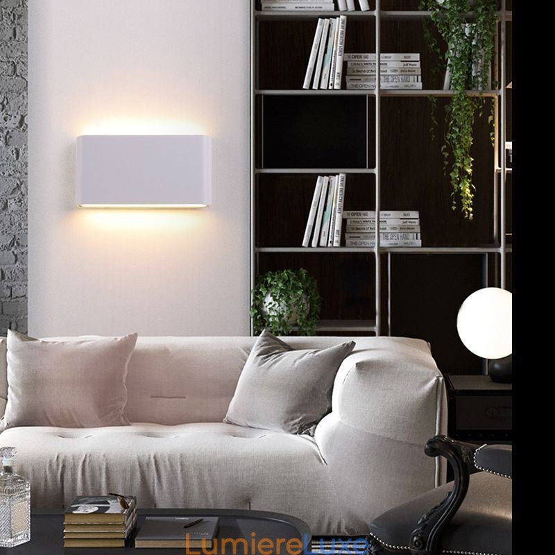 Applique murale d'intérieur moderne et simple en aluminium, imperméable et artistique