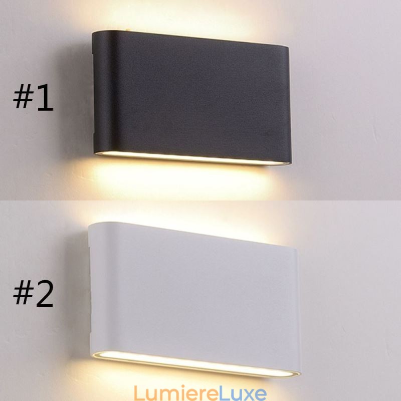Applique murale d'intérieur moderne et simple en aluminium, imperméable et artistique