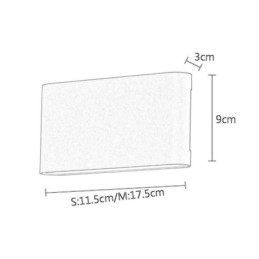 Applique murale d'intérieur moderne et simple en aluminium, imperméable et artistique