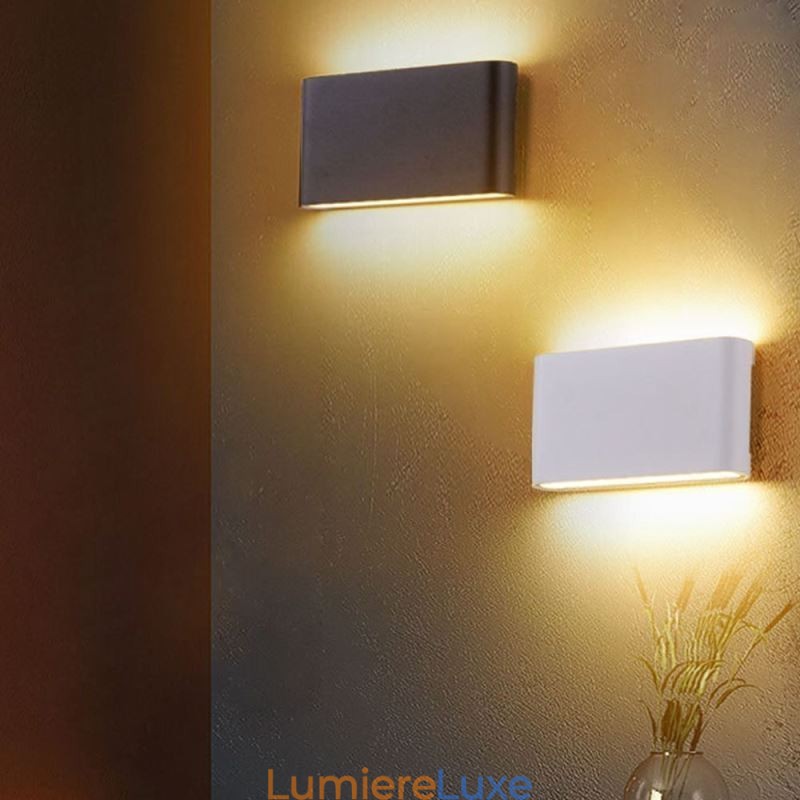 Applique murale d'intérieur moderne et simple en aluminium, imperméable et artistique