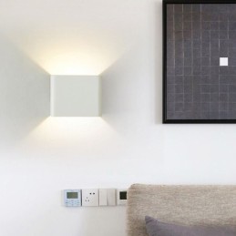 Applique murale en aluminium pour balcon, montage en surface, cube, éclairage de porche