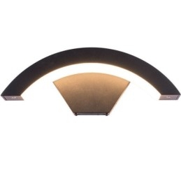 Applique murale de jardin minimaliste en aluminium, imperméable, en forme de croissant