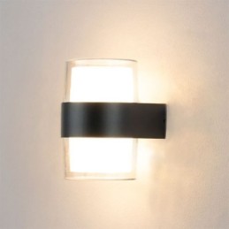 Applique murale minimaliste en acrylique, lampe murale étanche pour patio