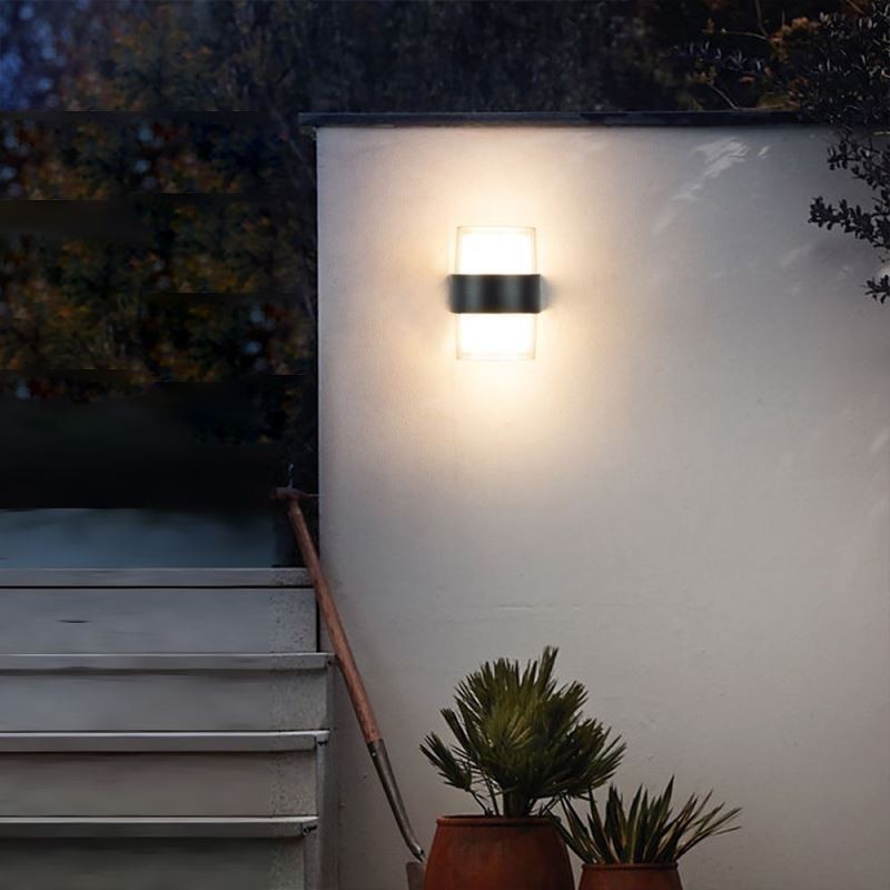 Applique murale minimaliste en acrylique, lampe murale étanche pour patio