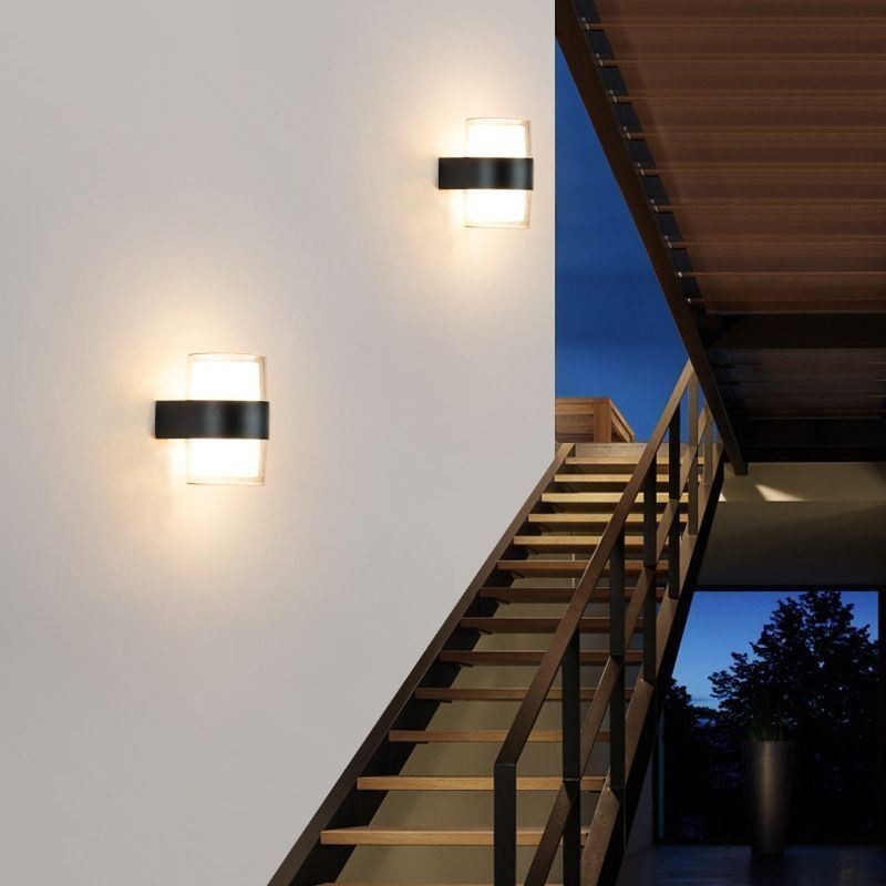 Applique murale minimaliste en acrylique, lampe murale étanche pour patio