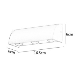 Applique murale étanche en aluminium pour escaliers