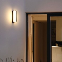 Applique murale en aluminium étanche pour escalier, salle de bain, couloir