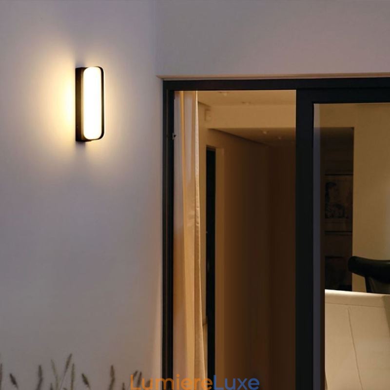 Applique murale en aluminium étanche pour escalier, salle de bain, couloir
