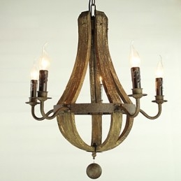 Lustre 5 lumières Vintage Rétro Country Living Dining Metal