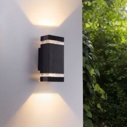 Appliques murales simples en aluminium, lampe murale étanche pour cour, porche