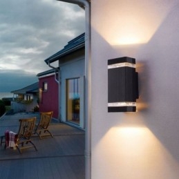 Appliques murales simples en aluminium, lampe murale étanche pour cour, porche