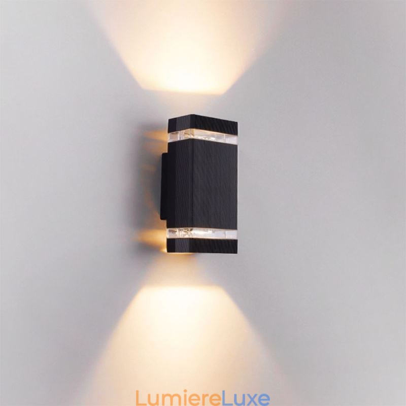 Appliques murales simples en aluminium, lampe murale étanche pour cour, porche