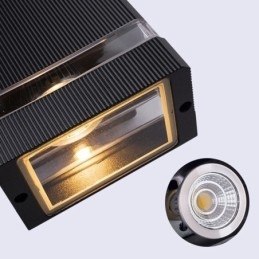 Appliques murales simples en aluminium, lampe murale étanche pour cour, porche