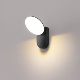 Applique murale de jardin moderne et minimaliste en aluminium, imperméable, en forme de croissant