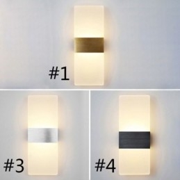 Appliques murales minimalistes modernes pour chevet, allée, escaliers, cuisine, appartements