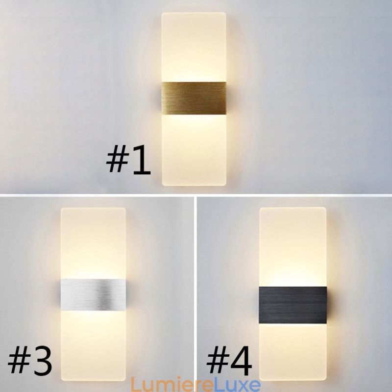 Appliques murales minimalistes modernes pour chevet, allée, escaliers, cuisine, appartements