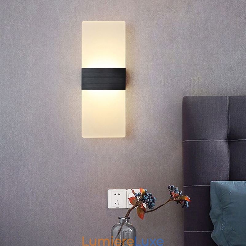 Appliques murales minimalistes modernes pour chevet, allée, escaliers, cuisine, appartements