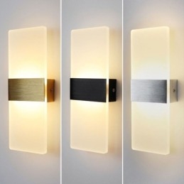 Appliques murales minimalistes modernes pour chevet, allée, escaliers, cuisine, appartements