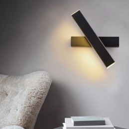 Applique murale rotative en aluminium
