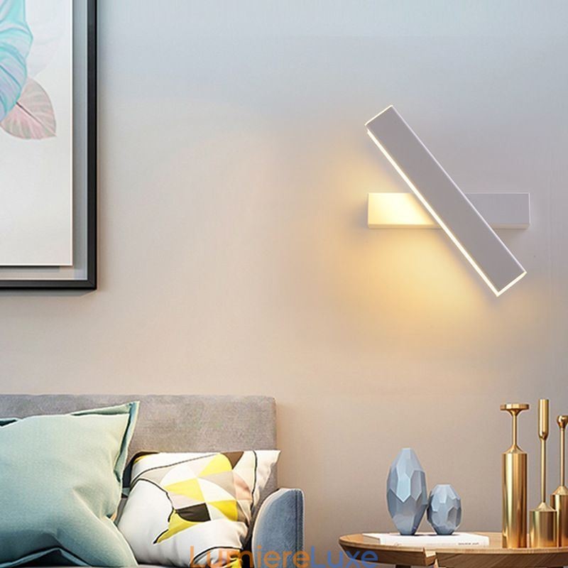 Applique murale rotative en aluminium
