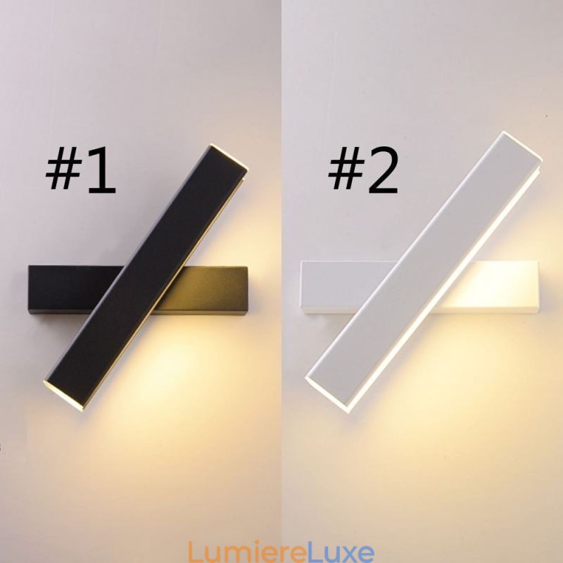 Applique murale rotative en aluminium