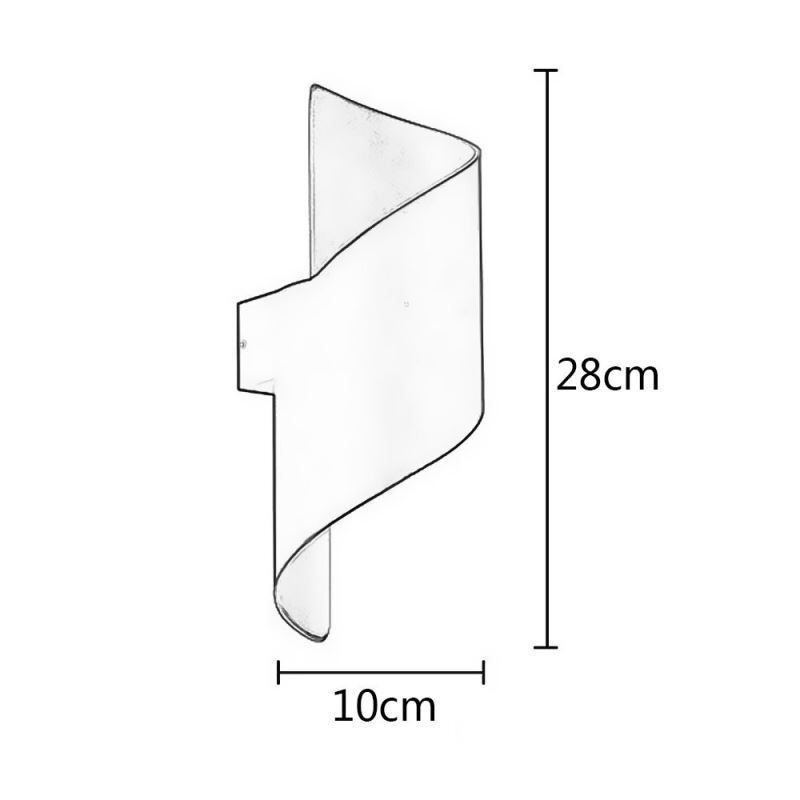 Appliques murales en aluminium, lampe murale étanche pour cour, porche