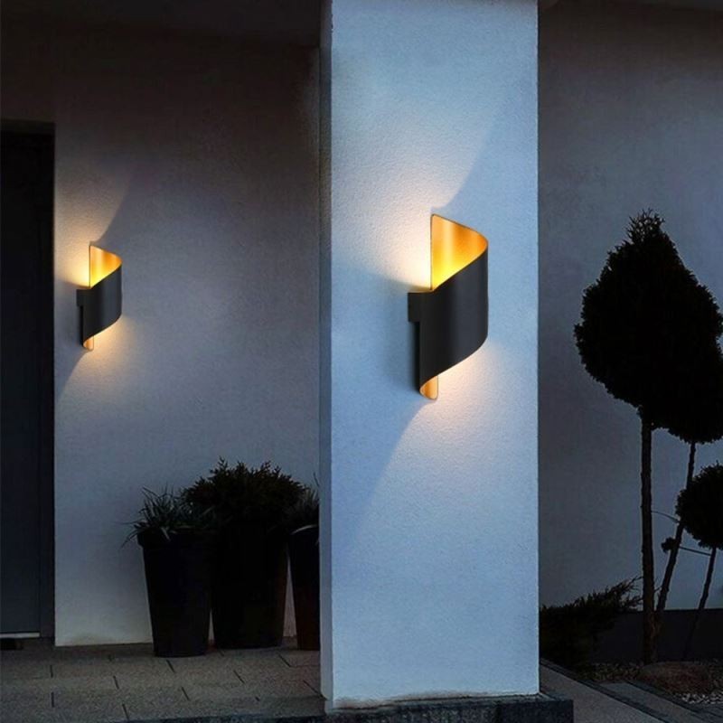 Appliques murales en aluminium, lampe murale étanche pour cour, porche