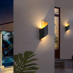 Appliques murales en aluminium, lampe murale étanche pour cour, porche