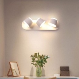 Applique murale moderne rotative en aluminium