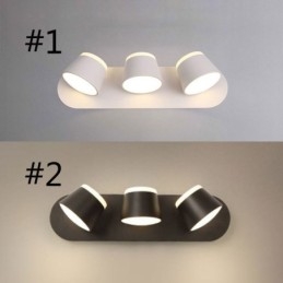 Applique murale moderne rotative en aluminium