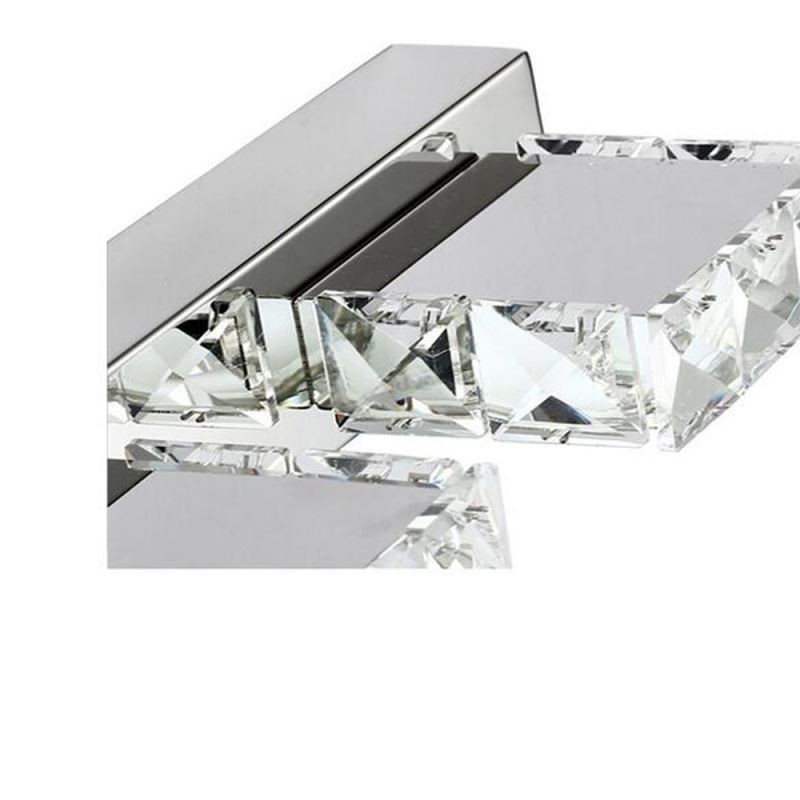 Applique murale pour miroir de salle de bain, lampe murale en acier inoxydable