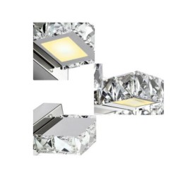 Applique murale pour miroir de salle de bain, lampe murale en acier inoxydable