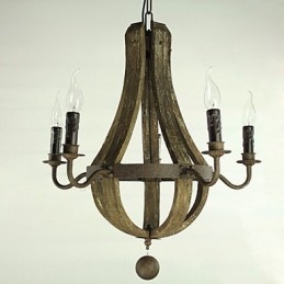 Lustre 5 lumières Vintage Rétro Country Living Dining Metal