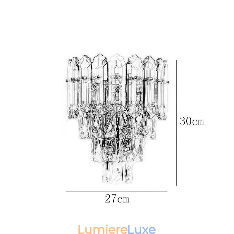 Applique murale en cristal moderne K9